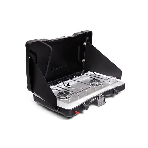 Coleman Triton 2 Burner Propane Camping Stove Push Button Instant ...