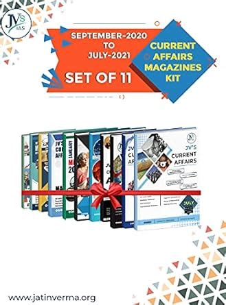 Buy JV's Current Affairs Magazines Kit From Sept 2020 till July 2021 ...