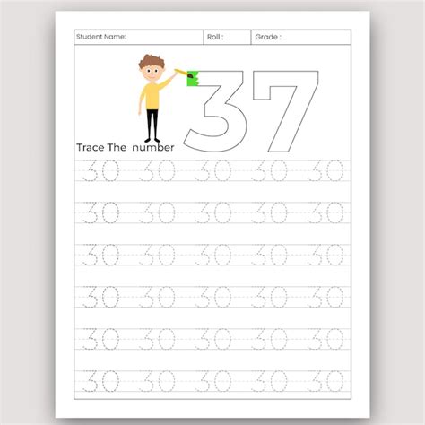 Halloween number tracing worksheets and tracing activity book for kids ...