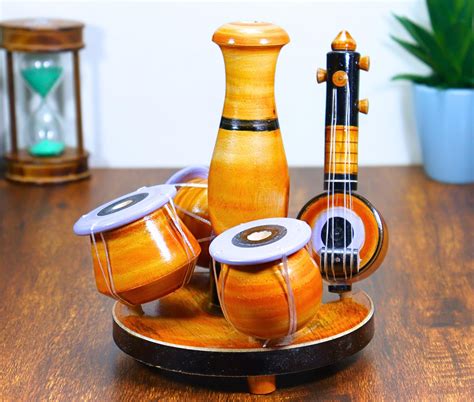 Buy Pyengora Showpieces Wooden Musical Home Decoration Items | 6 Pcs ...