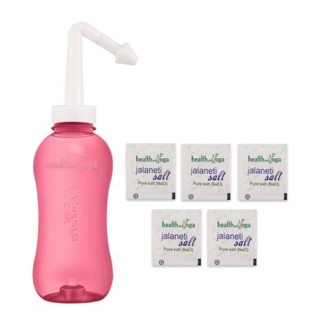 HealthAndYoga® Jala Neti Pot Squeeze Bottle (325 ml) + HealthAndYoga ...