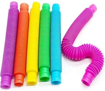 Buy PICKVILL Pack of 6 Pcs Pop Tubes Sensory Toys Music Pipe Stress ...