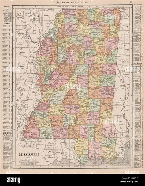 Mississippi state map hi-res stock photography and images - Alamy