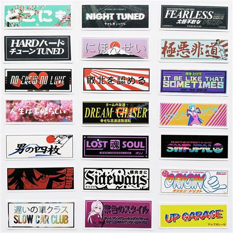 Buy 60Pcs Japanese Decal Lolicon Hentai Anime Stickers Funny JDM Drift ...