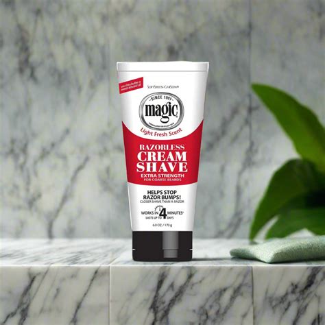 Buy Magic Razorless Cream Shave 6oz Red – usbeautybazaar