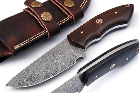 Buy Custom Hand Made Hunting Knife Made of Remarkable Damascus Steel ...