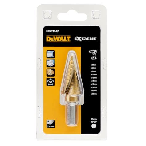 EXTREME® STEP BITS 4-22MM 2MM STEPS | DEWALT