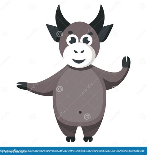 Year of the Bull, Funny Friendly Bull or Cow Year Lunar Zodiac Animal ...