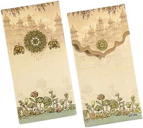 Vanya Creations Pack of 20, Royal Haveli Design Matte Finish Paper ...