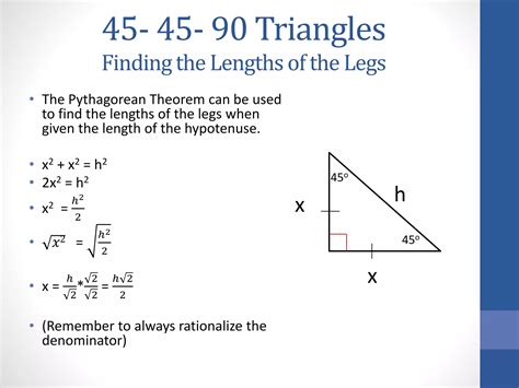 45 45-90 triangles | PPTX