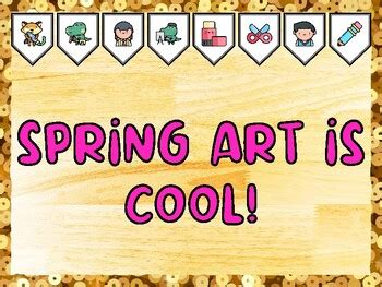 SPRING ART IS COOL! Creativity, Art Bulletin Board Kit school resource ...