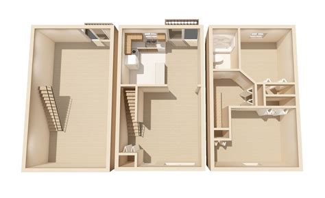 2 Bedroom / 1 Bathroom Townhome w/ Basement | 2 Bed Apartment ...