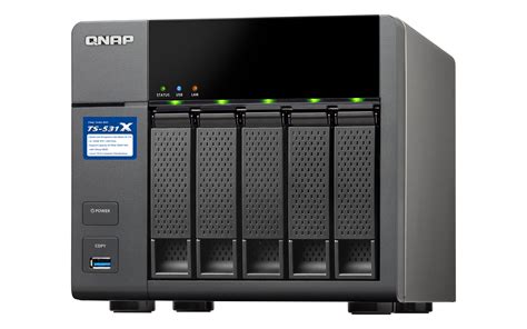 QNAP TS-531X Turbo NAS 5tb NAS Server 5x1000gb Western Digital Gold Drives