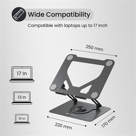Shop Portronics My Buddy K11 Foldable Laptop Stand For Table