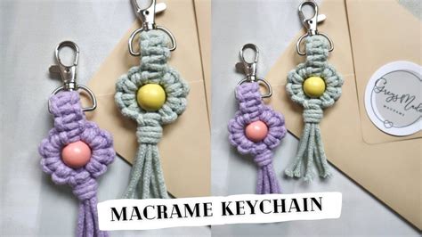 Image result for DIY Macrame Flower Keychain Tutorial