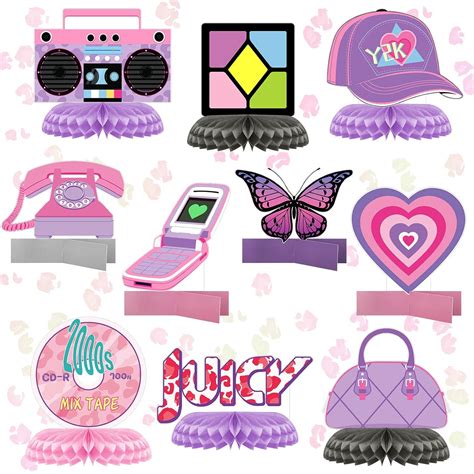 10 Pcs Y2k 2000s Pink Theme Honeycomb Centerpieces Early 2000s Table ...