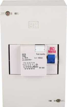 RC BENTEX Plastic Enclosure Distribution Board Four Pole with ELCB ...
