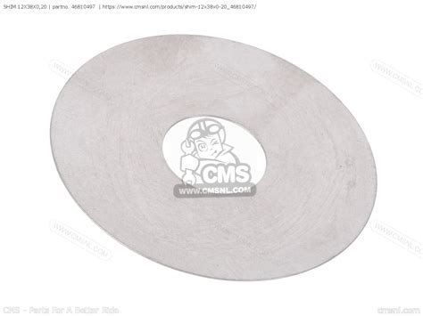 SHIM 12X38X0,20 for 950 SUPER ENDURO R USA 2009 - order at CMSNL