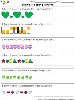 Image result for Repeating Patterns Math On Bond Paper