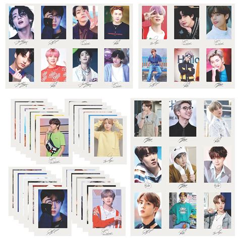 Gimly - Set of 48 BTS Member Photocards and Posters Perfect for Wall ...