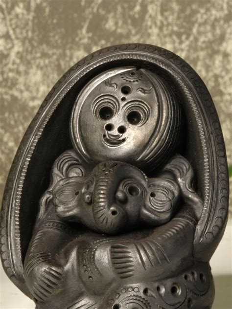 Black Terracotta Durga Ganesh: Home Decor Item Online – Sowpeace