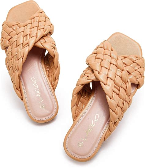 LAICIGO Women’s Square Open Toe Braided Flat India | Ubuy