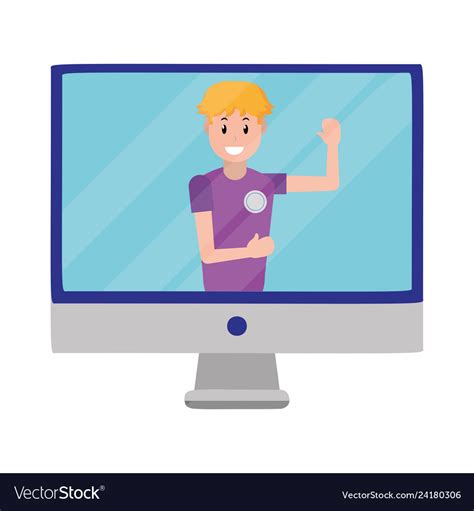 Cartoon Image of Advertisement On Computer Screen 的图像结果