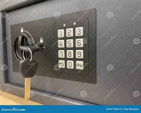 Safe Deposit Boxes with Key Stock Photo - Image of open, strongbox ...