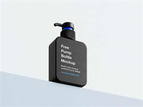 Square pump bottle mockup - Mockups Design