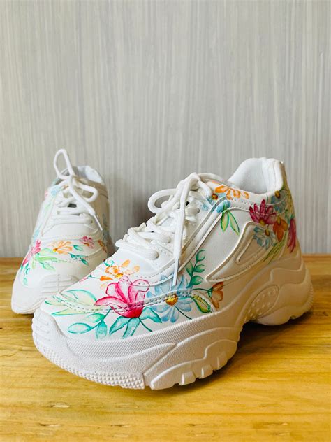 India Inspired Printed Sneakers for Women. Bridal Sneakers by KANVAS ...