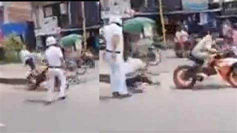 Youth Throws Off His Girlfriend From Bike & Flees After Being Held By ...