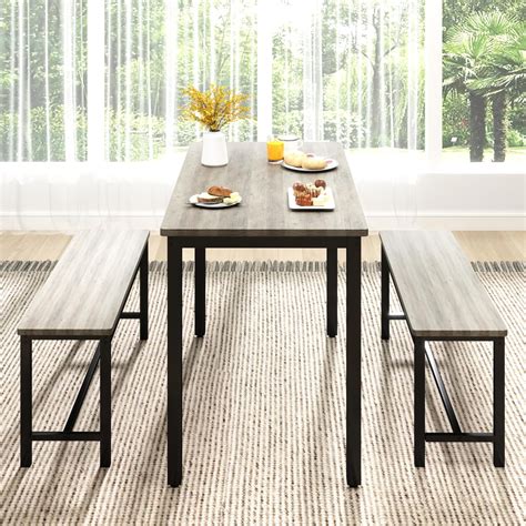Orblue Dining Room Table Chairs Set For 4, Modern Space Saving Kitchen ...