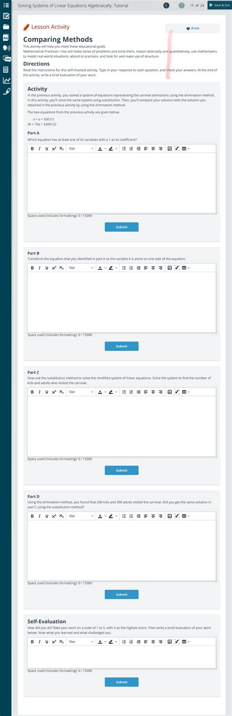 Solving Systems of Linear Equations Algebraically 的图像结果
