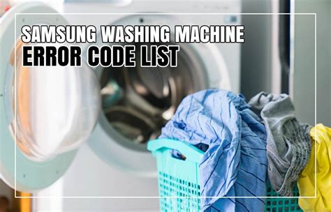 Image result for Samsung Washing Machine SC Error Code