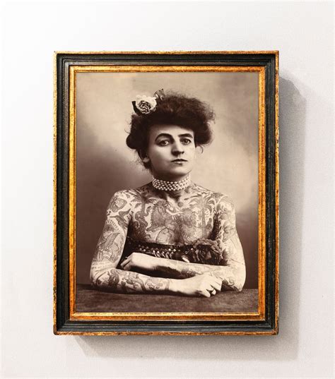 Mrs. Maud Stevens Wagner First Female Tattoo Artist 1907 | Etsy