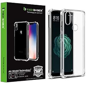 TechBasics Shockproof Bumper Case for Xiaomi Redmi Mi A2 -Transparent ...