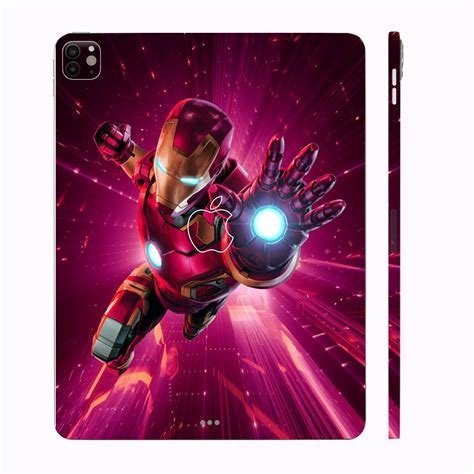 Apple iPad Pro 13 M4 2024 Iron Man in Action Movies Tablet Skins