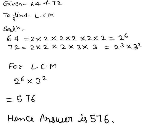 The number of common factors of 64 and 72 - Brainly.in