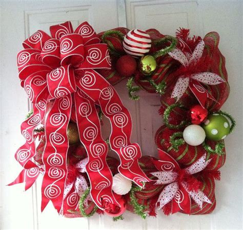 Square Deco Mesh Wreath 的图像结果