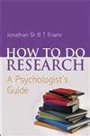 Buy How to do Research: A Psychologist's Guide Book Online at Low ...