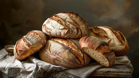 Artisan Sourdough Breads Assortment 43420509 Stock Photo at Vecteezy