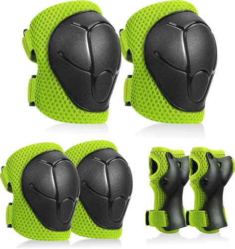 Casewin Kids Knee Pads Set,6 in 1 Kit Protective Gear Knee Elbow Pads ...
