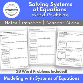 Systems of Equations Word Problems Help 的图像结果