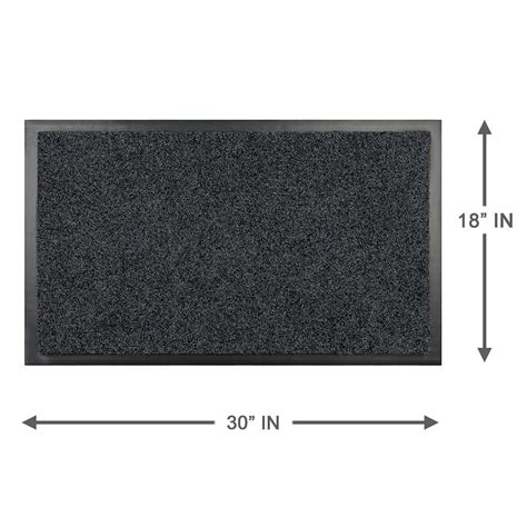 Grey Grizzly Grass Walk-Off Mat, 18x30 | At Home