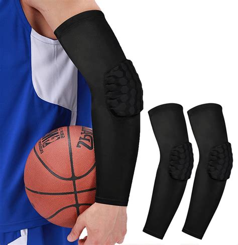 Amazon.com: Padded Arm Sleeve Volleyball Arm Sleeves, 2 Pack Honeycomb ...