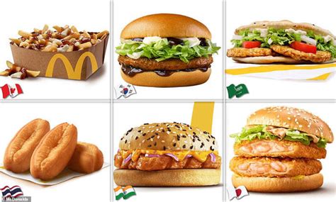 The different McDonald's menus around the world