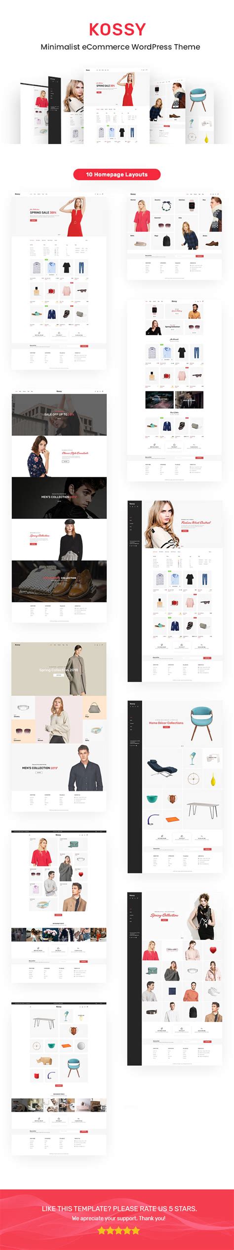 kossy v1 5 minimalist ecommerce wordpress theme