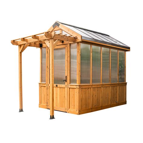 Backyard Discovery Bellerose 9' x 6' Cedar Wood and Polycarbonate Walk ...