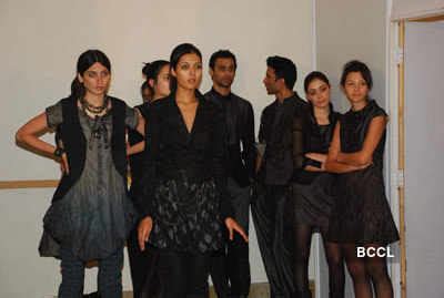 Models at Lakme Fashion Week (LFW)fitting sessions held at Grand Hyatt ...
