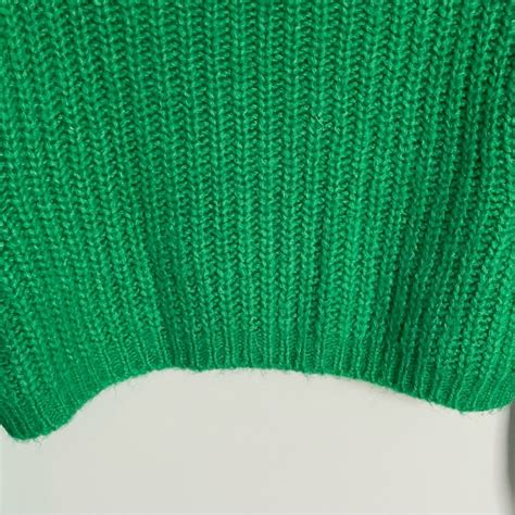 Zara cropped Kelly green Sweater blogger favorite 29263 | eBay